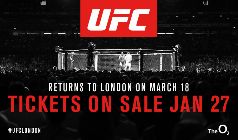 UFC Fight Night London tickets at The O2 in London