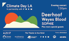 Climate Day LA with Deerhoof, Weyes Blood, SOPHIE tickets at The Theatre at Ace Hotel in Los Angeles