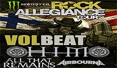 Volbeat, HIM, All That Remains, and Airbourne tickets at Freedom Hill Amphitheatre in Sterling Heights