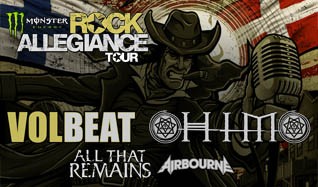 Volbeat, HIM, All That Remains, and Airbourne tickets at The Joint at Hard Rock Hotel & Casino Las Vegas in Las Vegas