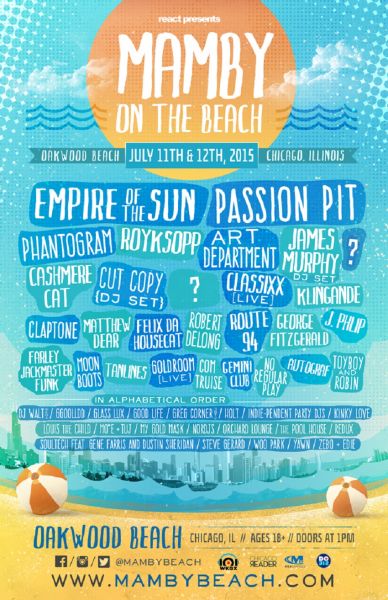 mamby on the beach announces lineup for inaugural chicago festival axs flyer lineup
