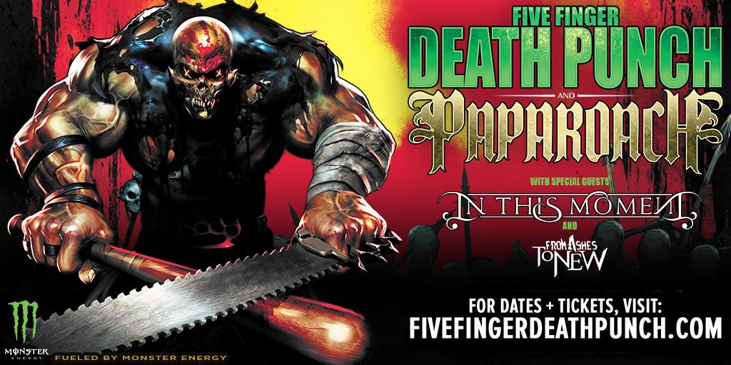 Five Finger Punch And Papa Roach Announce Co Headlining Tour Five Finger Punch And Papa Roach Announce Co Headlining Tour