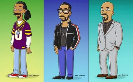 Snoop, RZA, and Common Simpsonified.