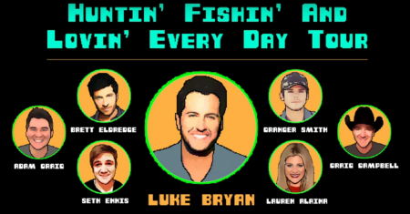 Luke Bryan announces his 2017 Huntin', Fishin' & Lovin' Every Day Tour.