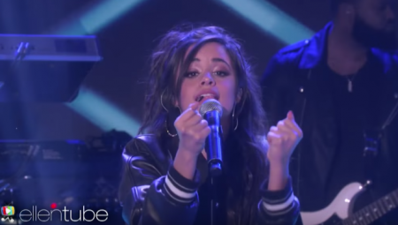 Camila Cabello makes her performance debut as a solo artist on Ellen on Monday.