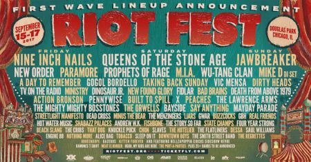 2017 Riot Fest headliners: Nine Inch Nails, Queens of the Stone Age and Jawbreaker