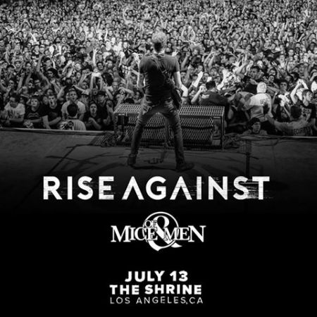 Rise Against will close out their 2017 North American tour with a show at the Shrine Auditorium & Expo Hall on July 13.