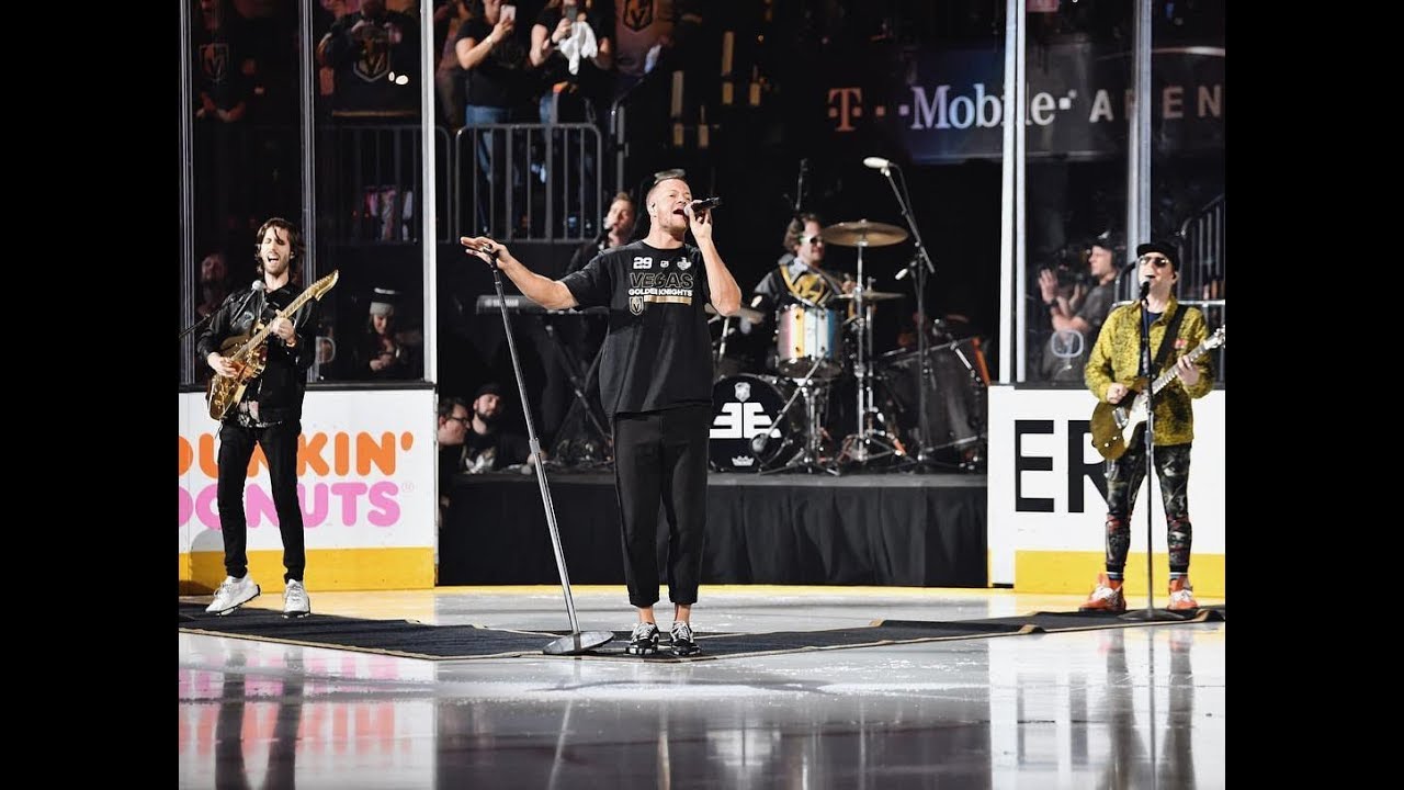 Imagine Dragons performs 'Whatever it Takes' prior to game 2 of Stanley Cup Finals