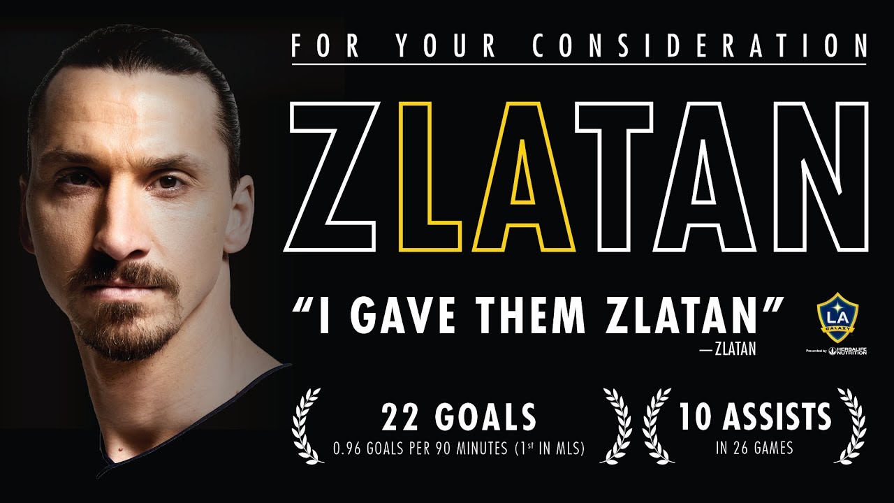 LA Galaxy's Zlatan Ibrahimovic named as finalist for three MLS End-of-Year Awards 