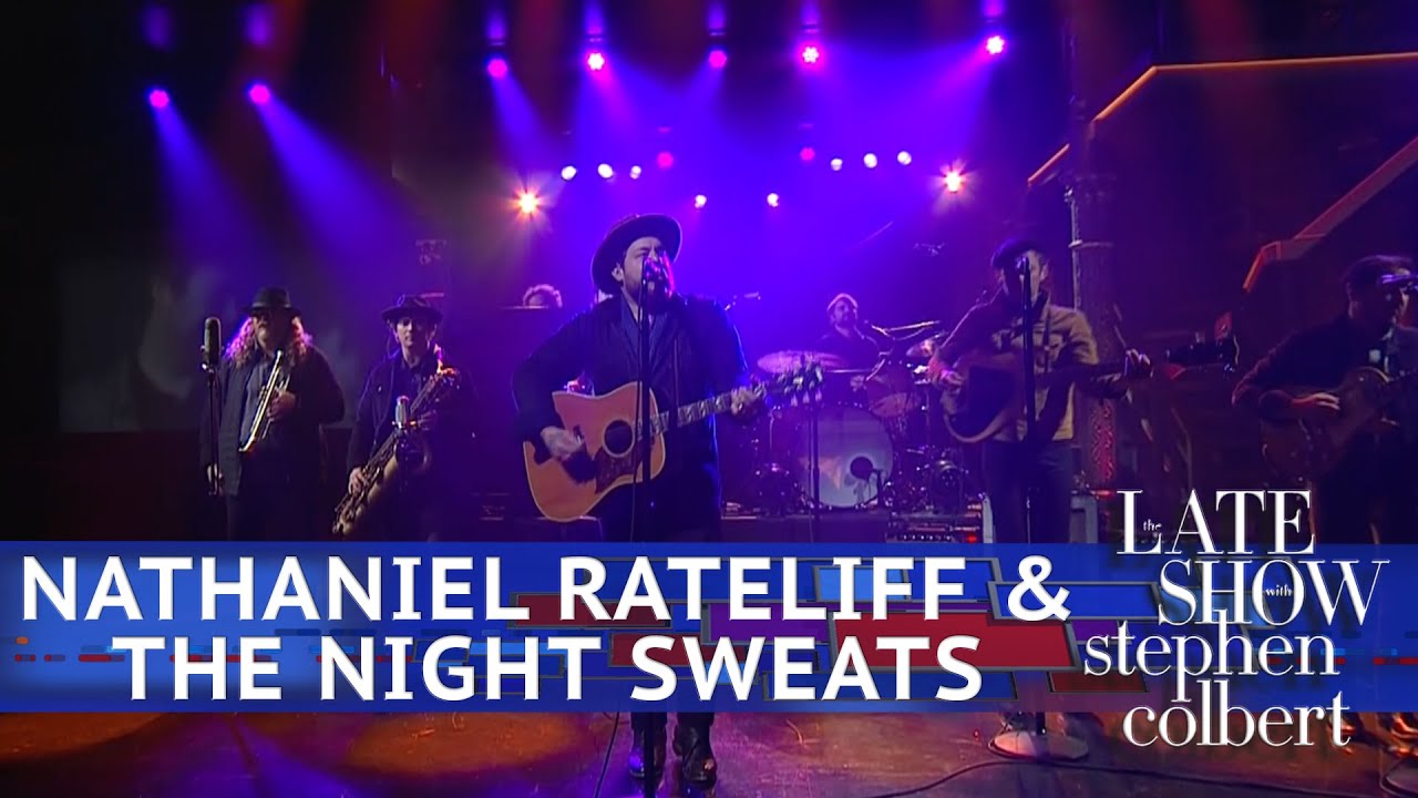 Watch: Nathaniel Rateliff and the Night Sweats perform soulful 'Hey Mama' on 'Colbert'