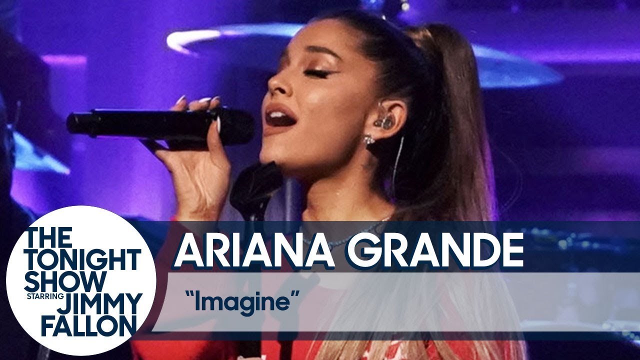 Watch: Ariana Grande teams up with the Roots to perform ‘Imagine’ on ‘Fallon’