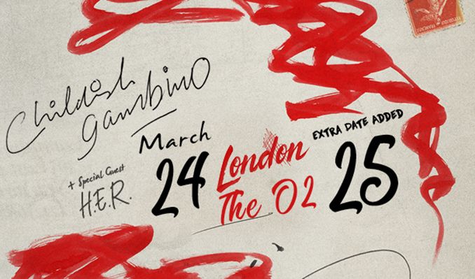 childish gambino rescheduled date tickets in london at the o2 on