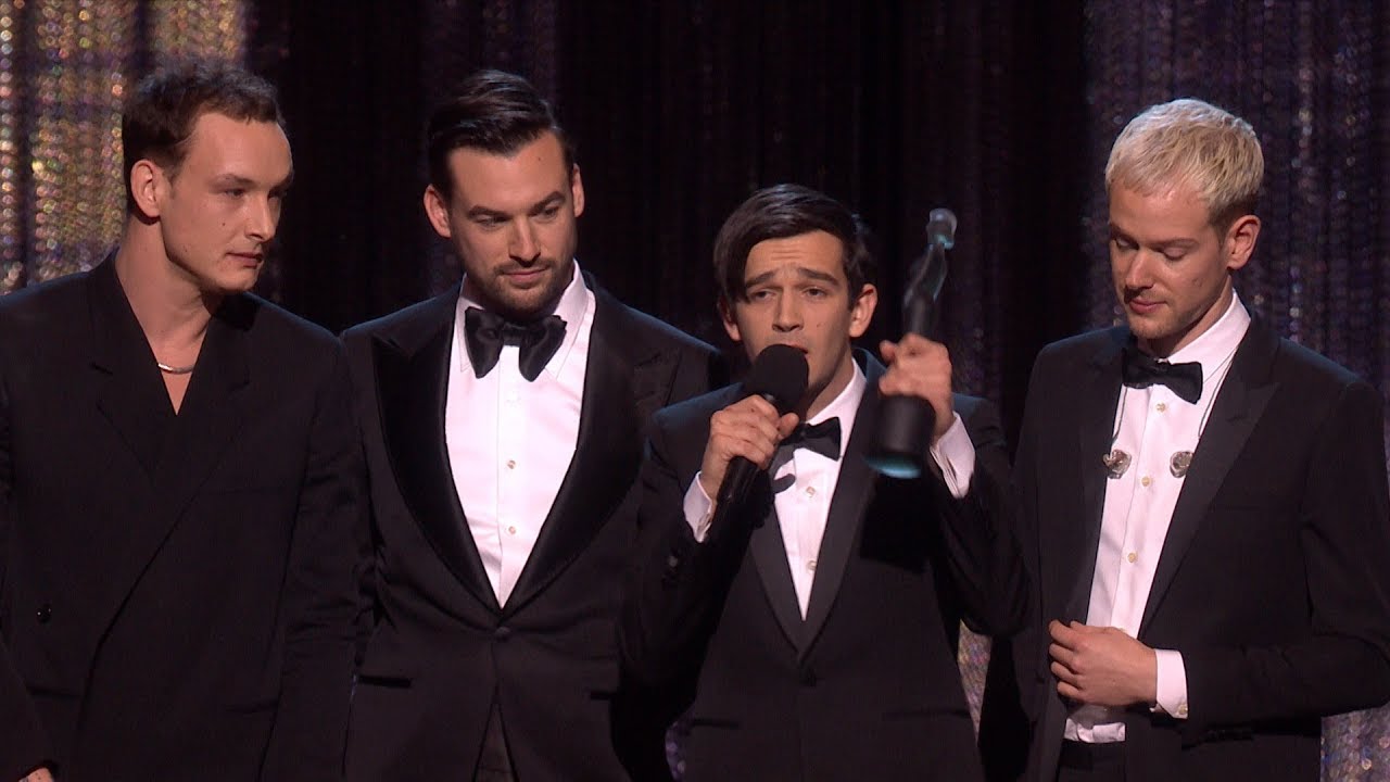 The 1975 wins best British Group & Album of the Year at 2019 BRIT Awards