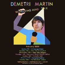 Demetri Martin Tour 2020 Demetri Martin: Wandering Mind Tour tickets in London at London Demetri Martin Tour 2020 Demetri Martin: Wandering Mind Tour tickets in London at London