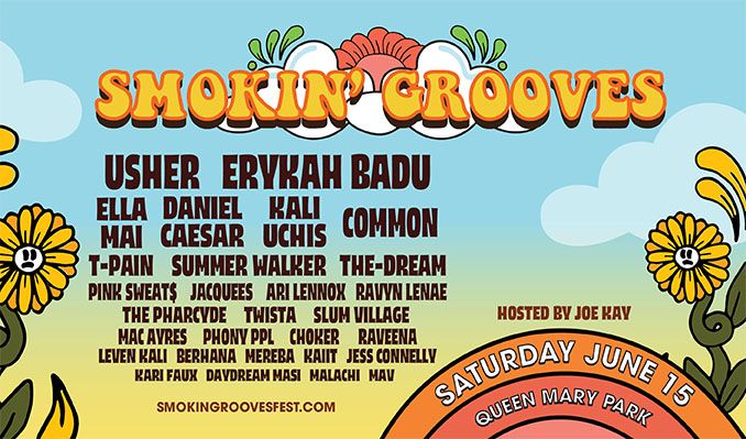 Smokin Grooves Fest with Usher, Erykah Badu, Ella Mai, Daniel Caesar, Kali Uchis, Common & More!  tickets at Queen Mary Events Park in Long Beach