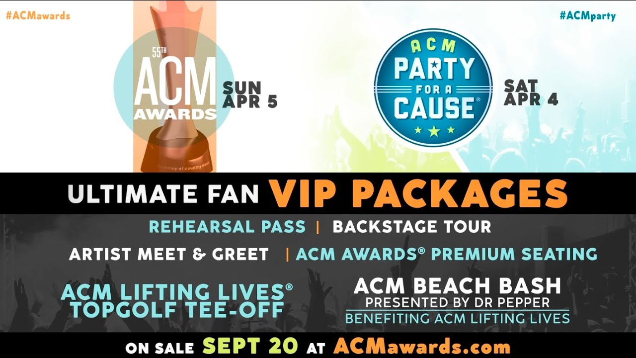 2020 ACM Awards & ACM Party for a Cause announce Ultimate Fan VIP Packages