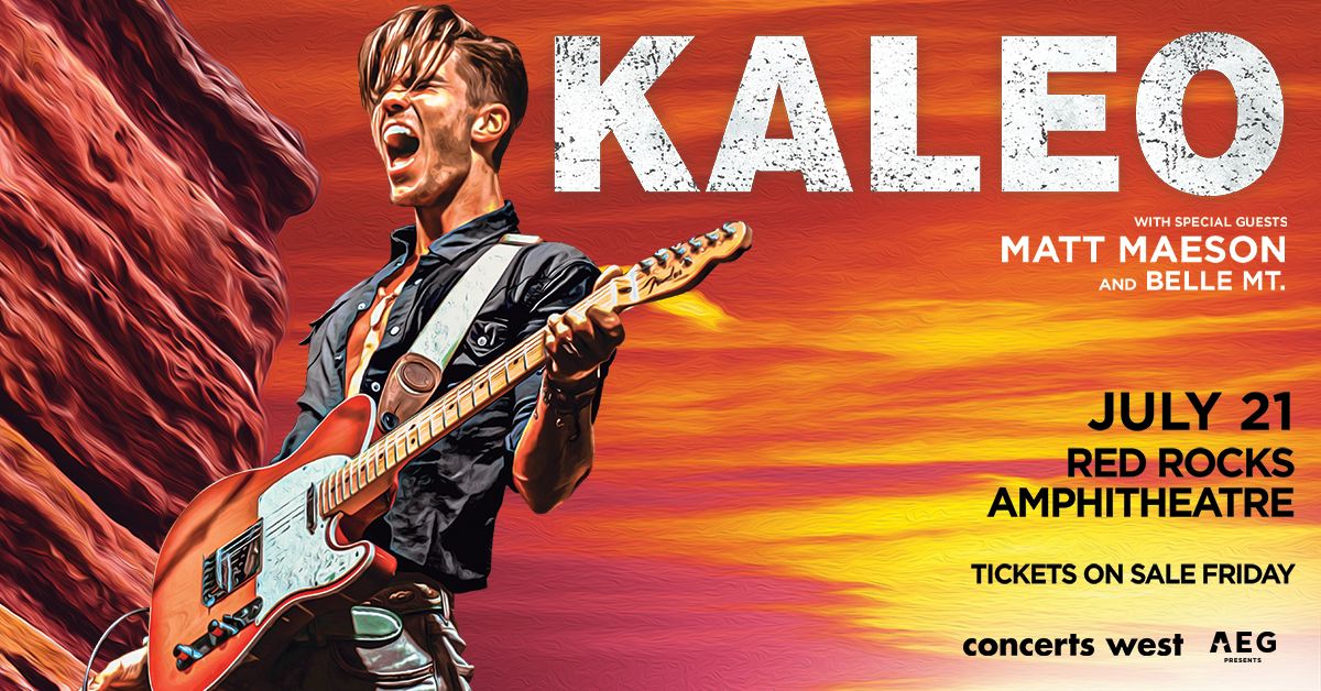 KALEO Red Rocks Entertainment Concerts